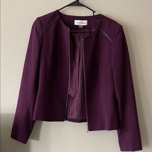 Calvin Klein Women's Plum Blazer